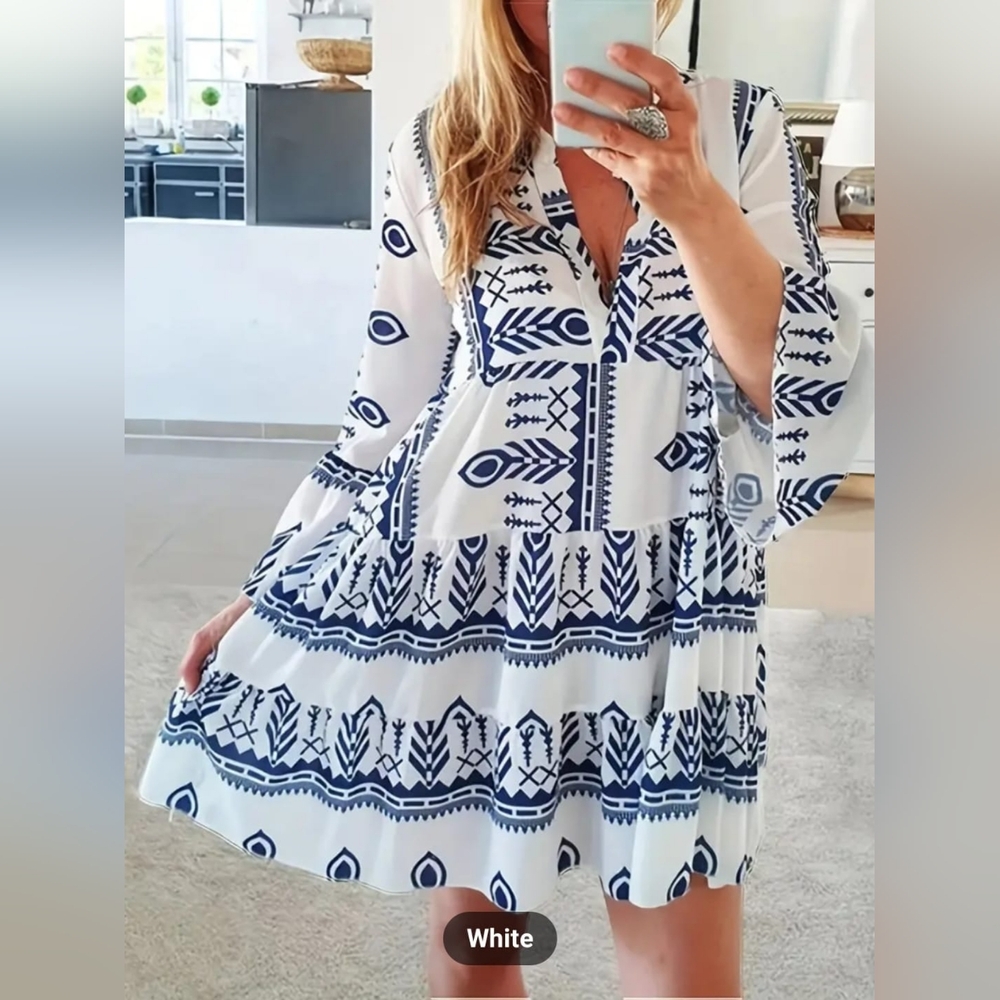 XL Ethnic V neck